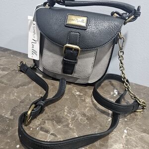 Simply Noelle Black and Gray Crossbody Bag